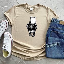 skeleton winnie the pooh shirt, disney halloween shirt, funny skeleton shirt, disney trip shirt, halloween family shirt,