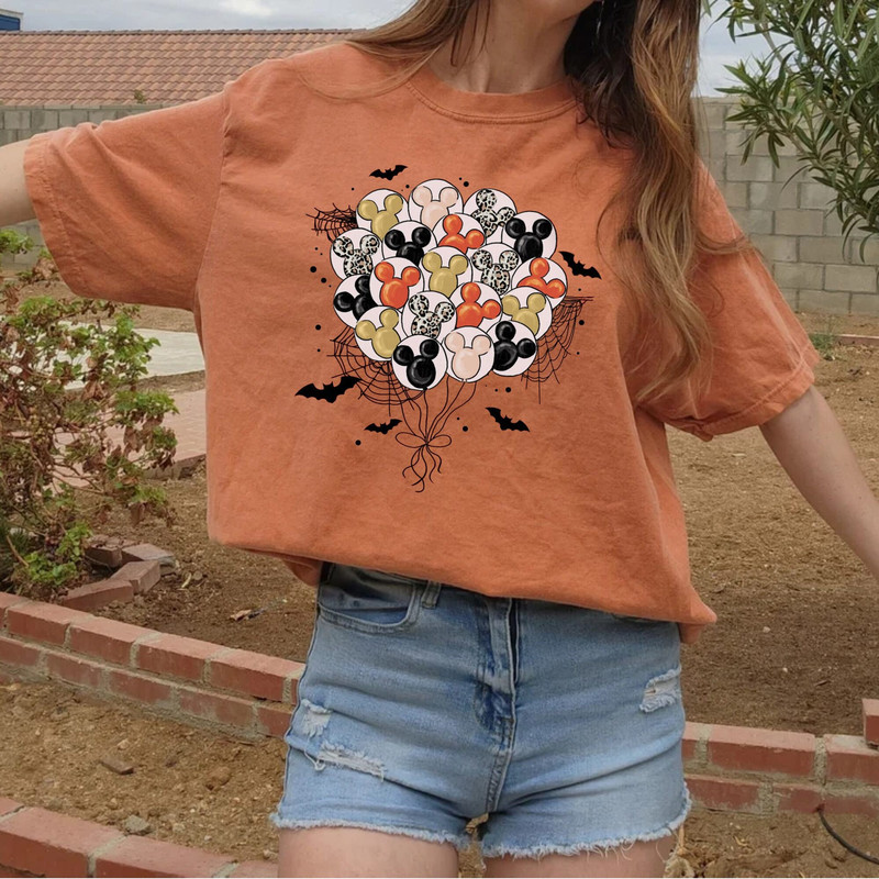 Disney Balloons Halloween Comfort Colors® Shirt, Mickey Balloons Halloween Shirt, Disney Spooky Season Shirt, Disney Halloween Holiday Shirt - 4.jpg