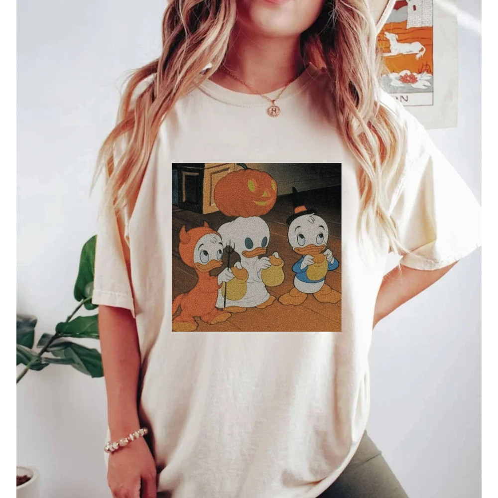 Disney Donald Halloween Comfort Colors® Shirt, Donald Duck Halloween Shirt, Disney Spooky Shirt, Disney Halloween Party Shirt, StanHaines - 2.jpg