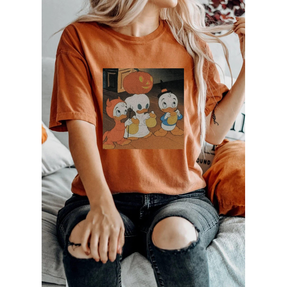 Disney Donald Halloween Comfort Colors® Shirt, Donald Duck Halloween Shirt, Disney Spooky Shirt, Disney Halloween Party Shirt, StanHaines - 3.jpg