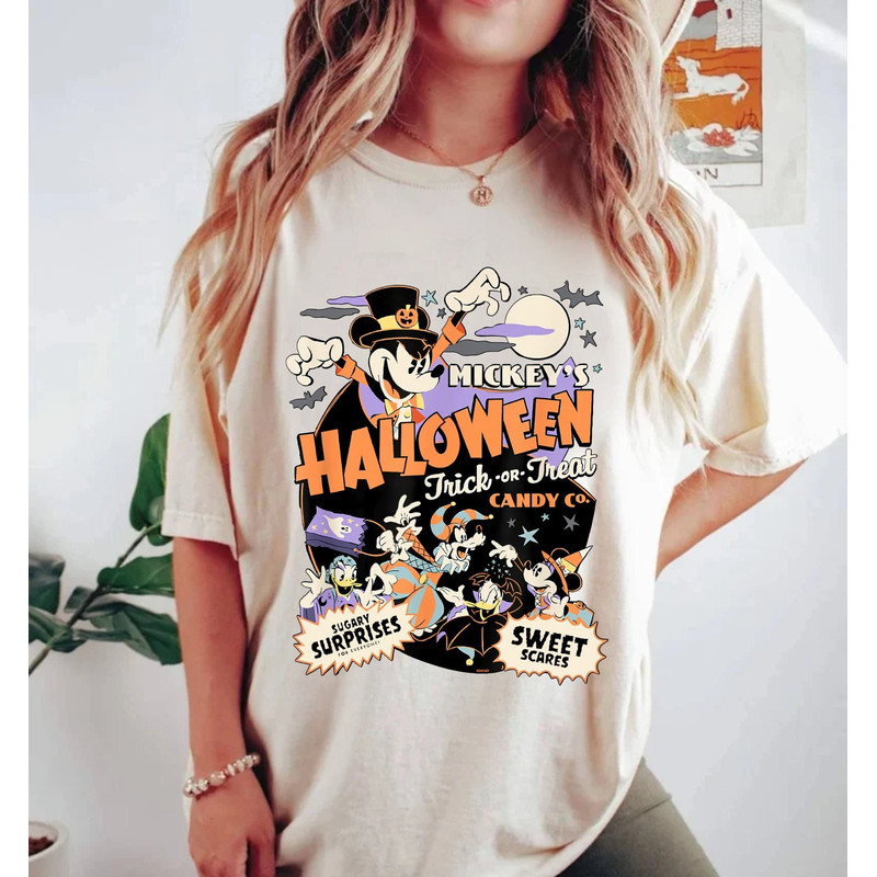 Disney Mouse and Friends Halloween Comfort Colors® Shirt, Mickey's Not So Scary Shirt, Disney Halloween Party Shirt, Disneyworld Shirt - 1.jpg