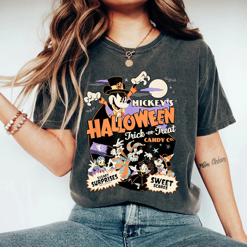 Disney Mouse and Friends Halloween Comfort Colors® Shirt, Mickey's Not So Scary Shirt, Disney Halloween Party Shirt, Disneyworld Shirt - 2.jpg