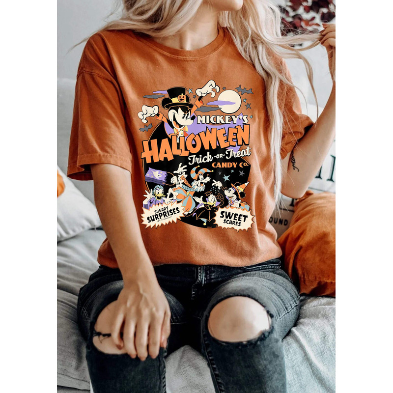 Disney Mouse and Friends Halloween Comfort Colors® Shirt, Mickey's Not So Scary Shirt, Disney Halloween Party Shirt, Disneyworld Shirt - 3.jpg