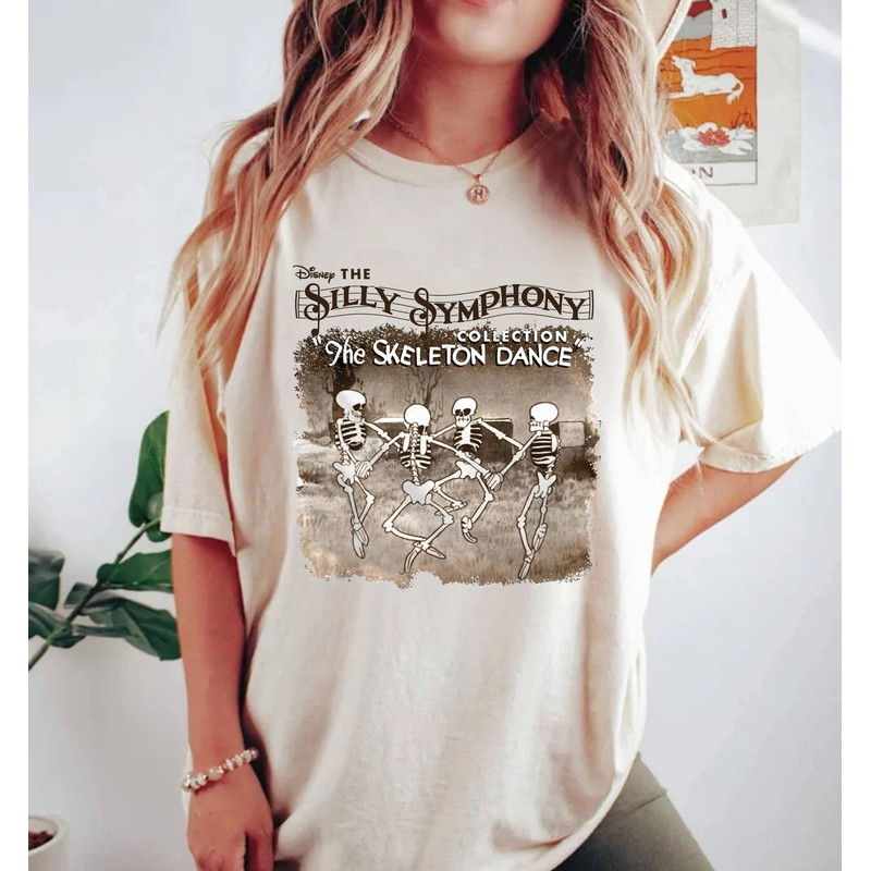 Disney Silly Symphony The Skeleton Dance Comfort Colors® Shirt, Disney Dancing Skeleton Shirt, Disney Spooky Shirt, Disney Halloween Shirt - 2.jpg