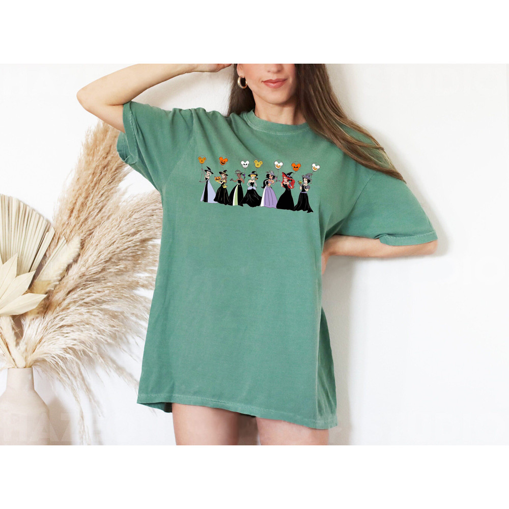 Disney Princess Balloons Halloween Comfort Colors® Shirt, Disney Balloons Spooky Season Shirt, Disney Spooky Shirt, Family Halloween Shirt - 4.jpg