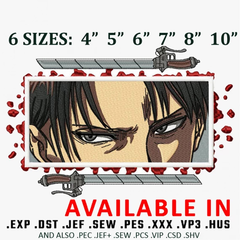 Levi embroidery design