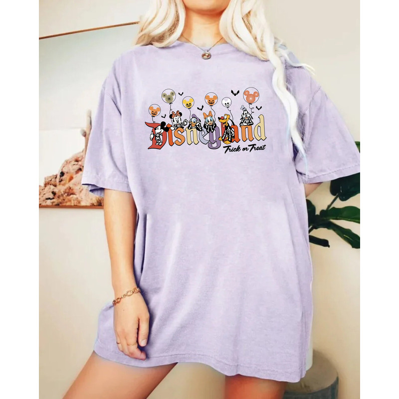 Disneyland Trick or Treat Comfort Colors® Shirt, Disney Balloons Halloween Shirt, Disney Spooky Season Shirt, Disney Halloween Shirt - 4.jpg