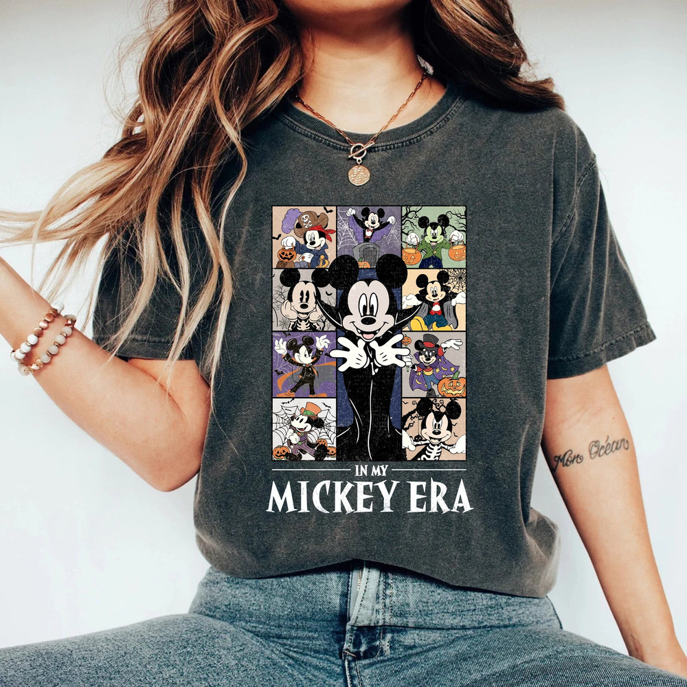 In My Mickey Era Halloween Comfort Colors® Shirt, Mickey Spooky Season Shirt, Pumpkin Mickey, Disney Spooky Shirt, Disney Halloween Shirt - 2.jpg