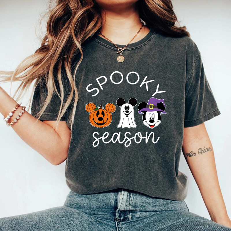Mickey Ghost Spooky Season Comfort Colors® Shirt, Mickey Boo Halloween Shirt, Pumpkin Mickey, Disney Spooky Shirt, Disney Halloween Shirt - 2.jpg