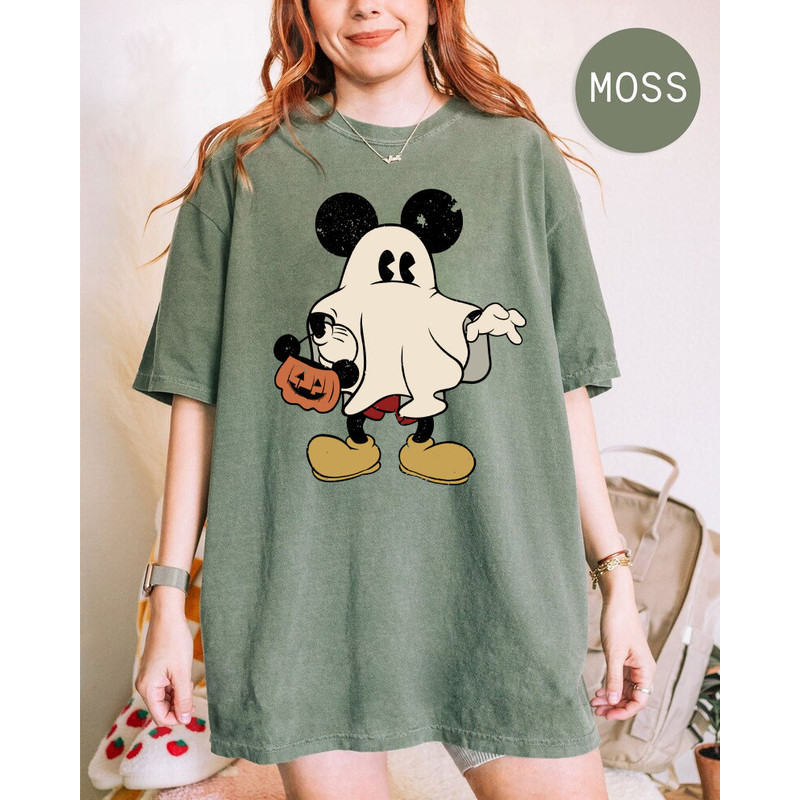 Mickey Pumpkin Ghost Comfort Colors® Shirt, Mickey Boo Halloween Shirt, Disney Mouse Halloween, Disney Spooky Shirt, Disney Halloween Shirt - 3.jpg