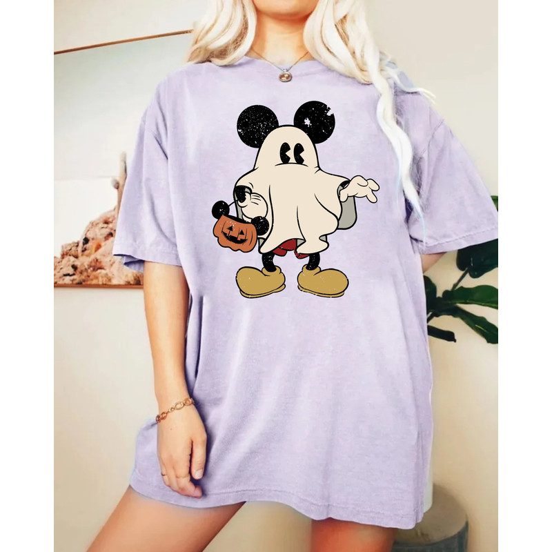 Mickey Pumpkin Ghost Comfort Colors® Shirt, Mickey Boo Halloween Shirt, Disney Mouse Halloween, Disney Spooky Shirt, Disney Halloween Shirt - 5.jpg