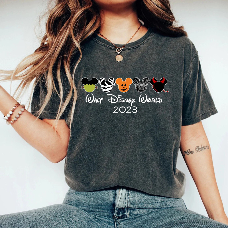 Mickey Pumpkins Head Comfort Colors® Shirt, Mickey Spooky Season Halloween Shirt, Disneyworld Spooky Shirt, Disney Halloween 2023 Shirt - 3.jpg