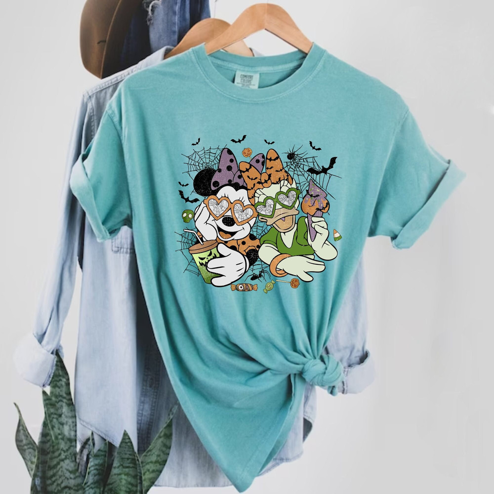 Minnie Daisy Halloween Comfort Colors® Shirt, Disney Girls Halloween Shirt, Disney Halloween Friends Shirt, Retro Disney Halloween Shirt - 5.jpg