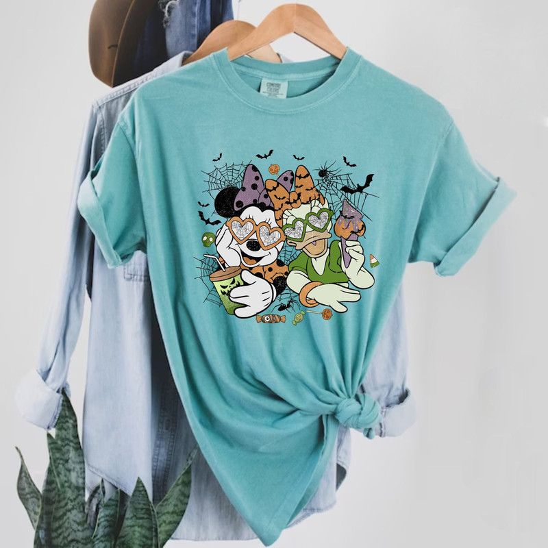 Minnie Daisy Halloween Comfort Colors® Shirt, Disney Girls Halloween Shirt, Disney Halloween Friends Shirt, Retro Disney Halloween Shirt - 5.jpg