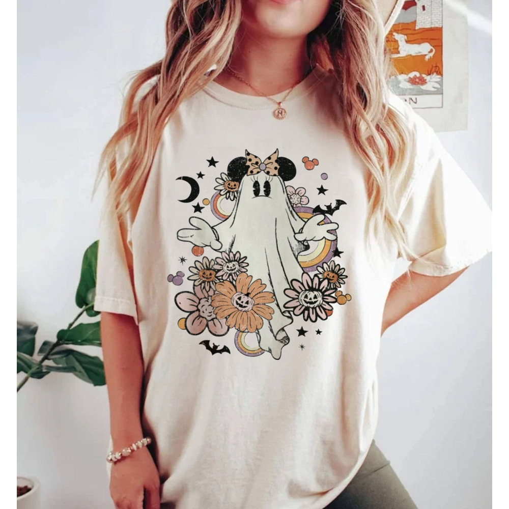 Minnie Ghost Spooky Season Comfort Colors® Shirt, Minnie Boo Halloween Shirt, Pumpkin Minnie , Disney Spooky Shirt, Disney Halloween Shirt - 1.jpg