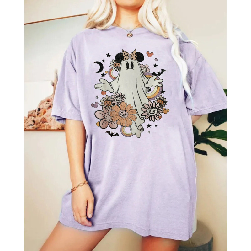 Minnie Ghost Spooky Season Comfort Colors® Shirt, Minnie Boo Halloween Shirt, Pumpkin Minnie , Disney Spooky Shirt, Disney Halloween Shirt - 4.jpg