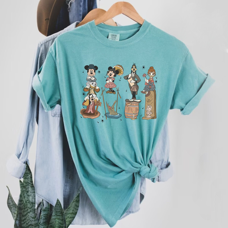 Retro The Haunted Mansion Comfort Colors® Shirt, Mickey and Friends Halloween Shirt, Disney Spooky Season Shirt,Disney Halloween Party Shirt - 3.jpg
