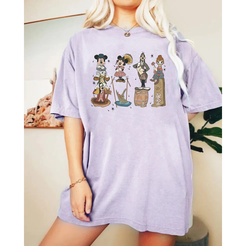 Retro The Haunted Mansion Comfort Colors® Shirt, Mickey and Friends Halloween Shirt, Disney Spooky Season Shirt,Disney Halloween Party Shirt - 4.jpg