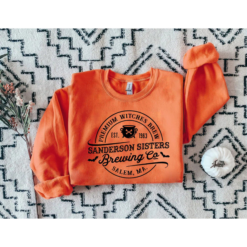 Sanderson Sister Brewing Co Sweatshirt, Hocus Pocus Sweatshirt, Salem Sign Halloween Shirt, Sanderson Sister Shirt, Disney Halloween Sweater - 4.jpg