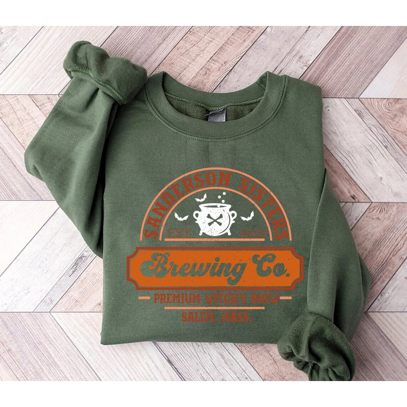 Sanderson Sister Brewing Co Sweatshirt, Hocus Pocus Sweatshirt, Witches Halloween Shirt, Sanderson Sister Shirt, Disney Halloween Sweater - 2.jpg
