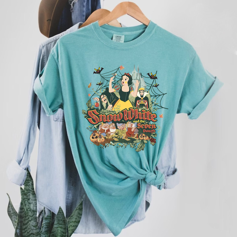 Snow White and The Seven Dwarfs Comfort Colors® Shirt, Disney Princess Halloween Shirt, Snow White Princess Shirt, Disney Girl Shirt - 4.jpg