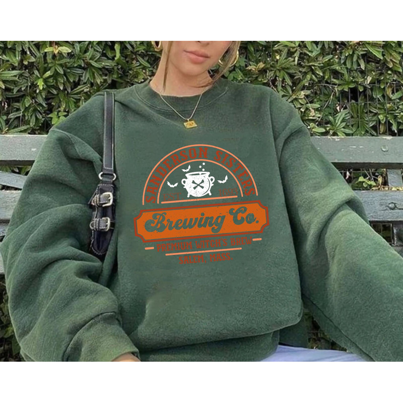 Sanderson Sister Brewing Co Sweatshirt, Hocus Pocus Sweatshirt, Witches Halloween Shirt, Sanderson Sister Shirt, Disney Halloween Sweater - 5.jpg