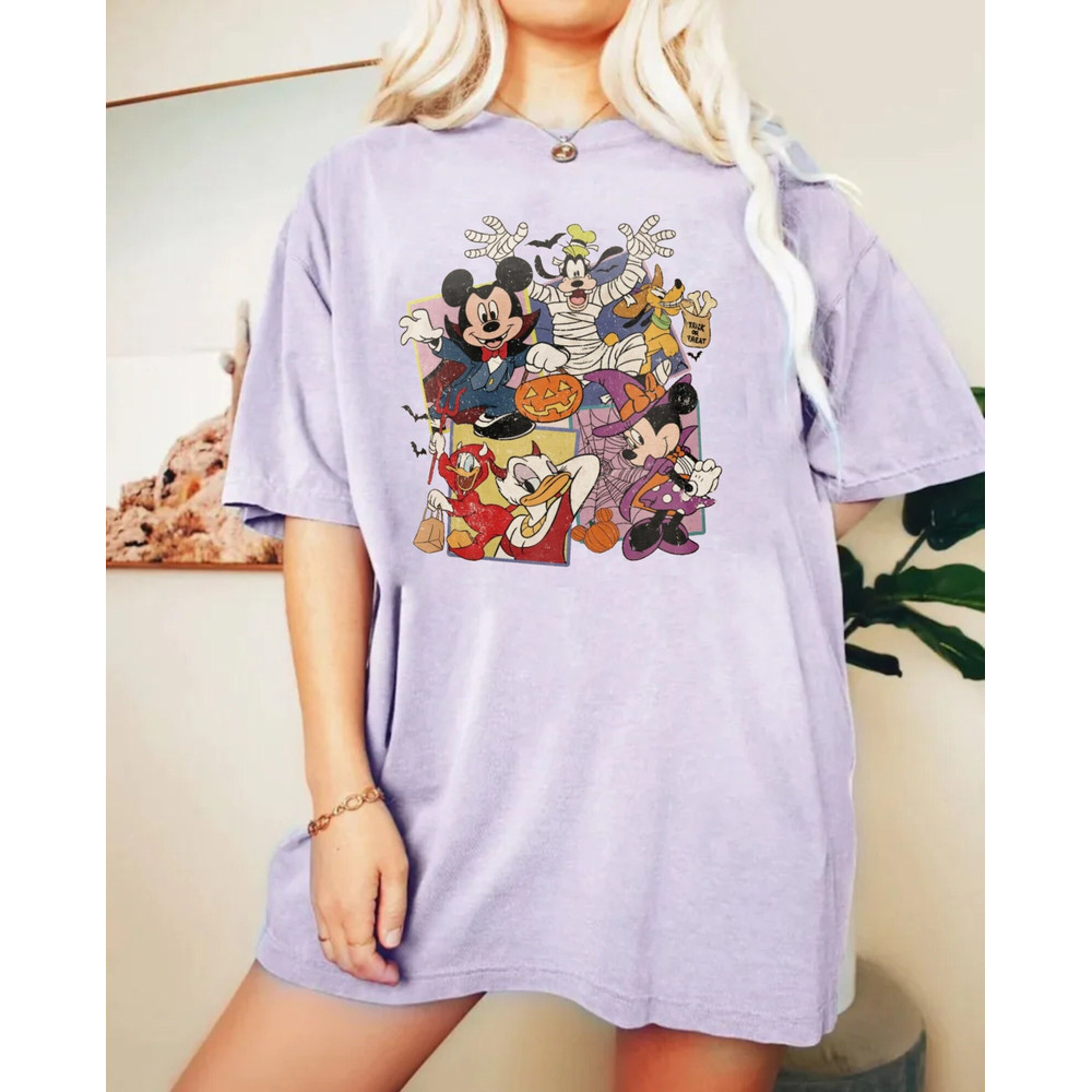 Spooky Mouse and Friends Comfort Colors® Shirt, Mickey Boo Halloween Shirt, Pumpkin Mickey, Disney Spooky Shirt, Disney Halloween Shirt - 4.jpg