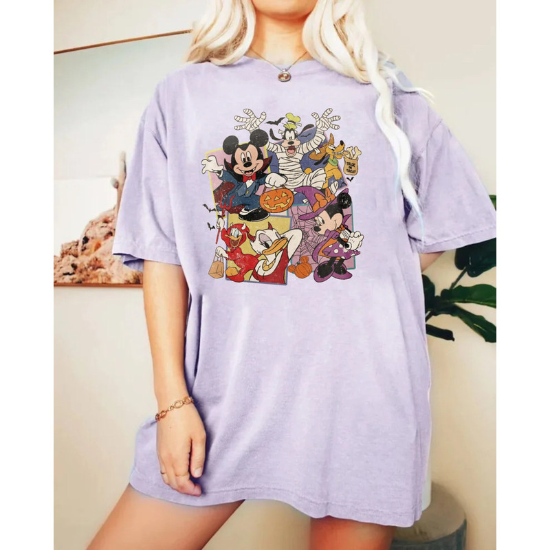 Spooky Mouse and Friends Comfort Colors® Shirt, Mickey Boo Halloween Shirt, Pumpkin Mickey, Disney Spooky Shirt, Disney Halloween Shirt - 4.jpg