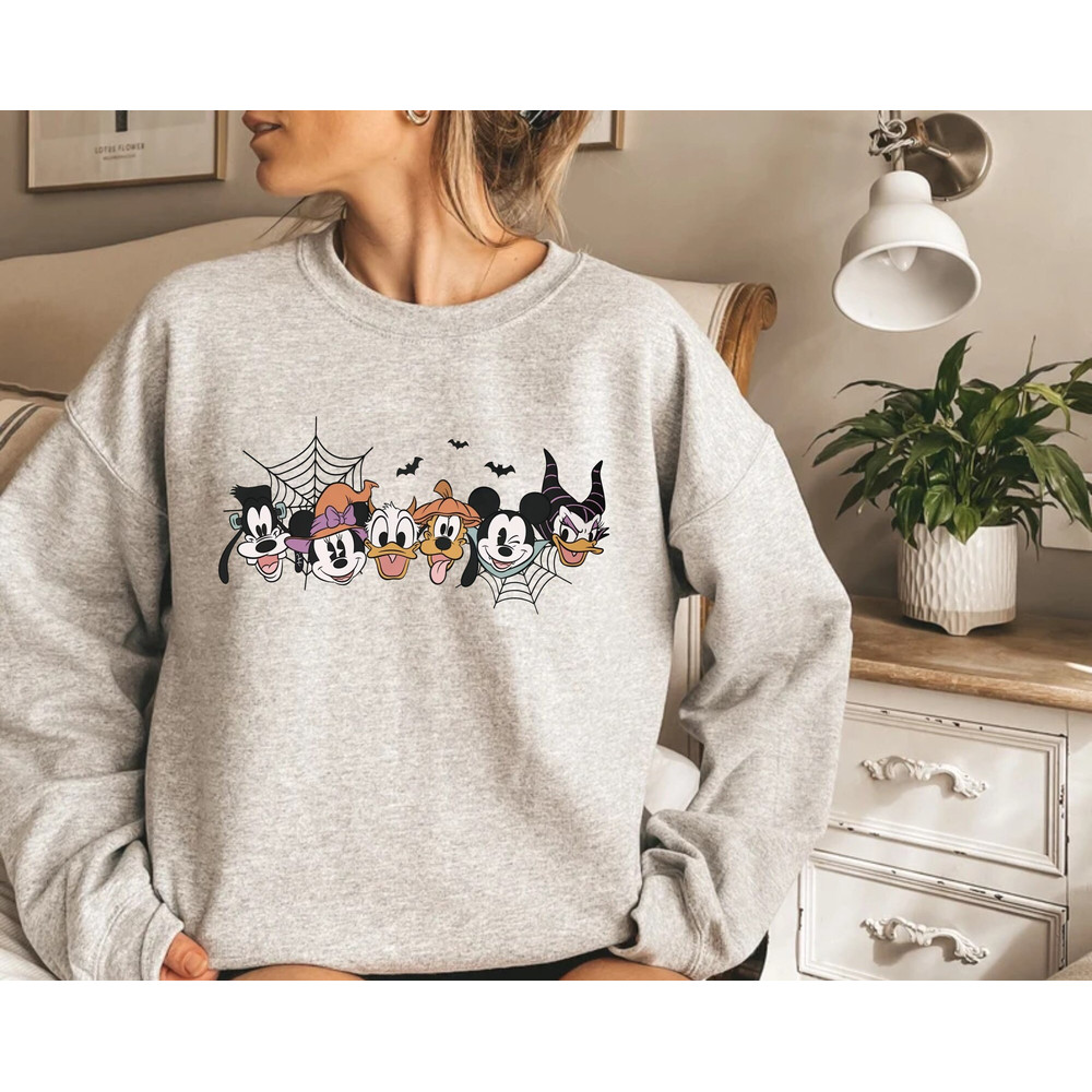 Spooky Mouse and Friends Sweatshirt, Mickey Boo Halloween Sweatshirt, Mickey Pumpkin Shirt, Disney Halloween Sweater, Disney Spooky Shirt - 2.jpg