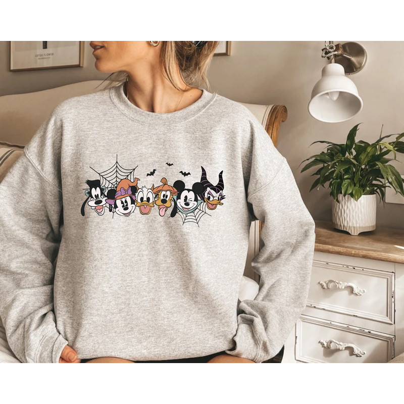Spooky Mouse and Friends Sweatshirt, Mickey Boo Halloween Sweatshirt, Mickey Pumpkin Shirt, Disney Halloween Sweater, Disney Spooky Shirt - 2.jpg