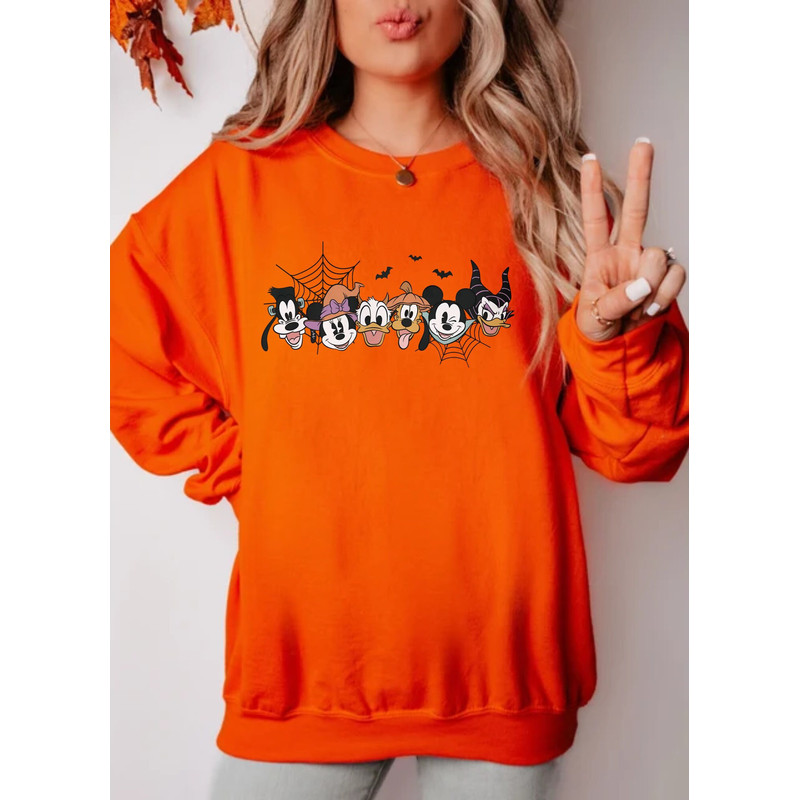 Spooky Mouse and Friends Sweatshirt, Mickey Boo Halloween Sweatshirt, Mickey Pumpkin Shirt, Disney Halloween Sweater, Disney Spooky Shirt - 3.jpg