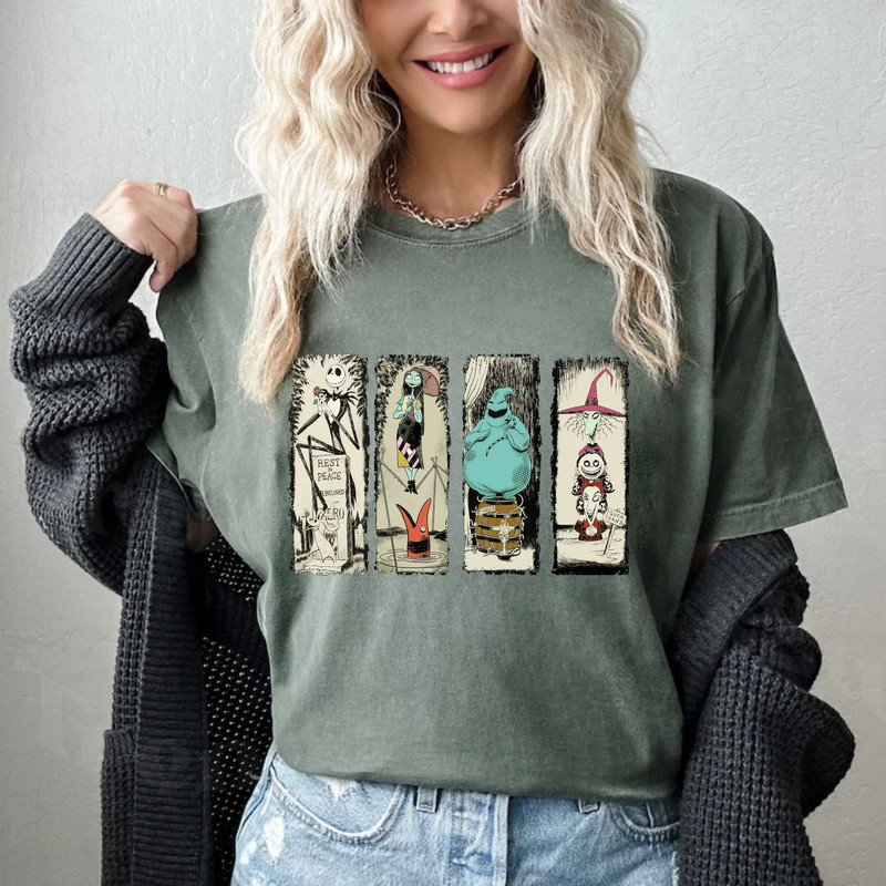 The Nightmare Before Christmas Halloween Comfort Colors® Shirt, Jack and Sally Halloween Shirt, Disney Halloween Shirt, Trick Or Treat Shirt - 5.jpg