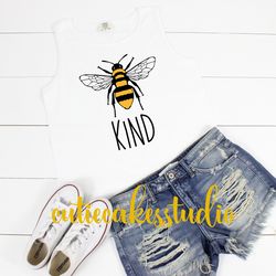 Bee kind shirt - bumblebee shirt - inspirational shirt - ladies shirt - plus size shirt - comfort colors shirt - christi