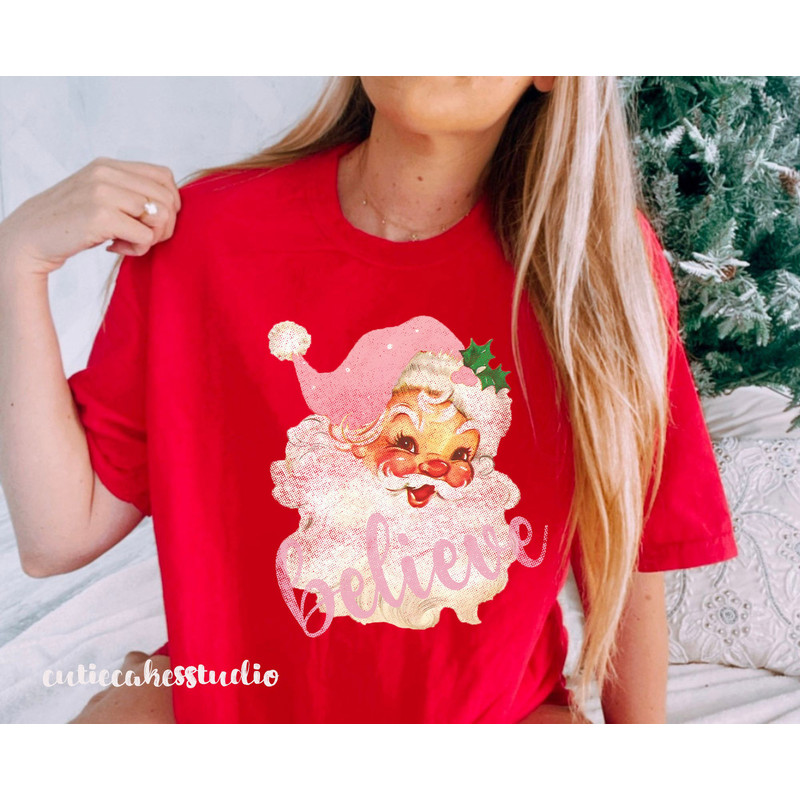 comfort colors shirt - comfort colors Christmas shirt - Christmas Santa shirt - comfort colors Santa shirt - Christmas believe shirt - 5.jpg