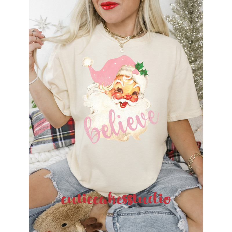 comfort colors shirt - comfort colors Christmas shirt - Christmas Santa shirt - comfort colors Santa shirt - Christmas believe shirt - 8.jpg