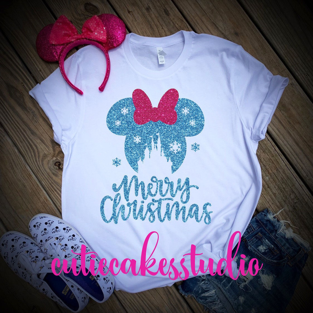 Disney Christmas shirt - disney shirt - mickey's very merry Christmas party  Imagination pink Arendelle blue Millennial pink - 1.jpg