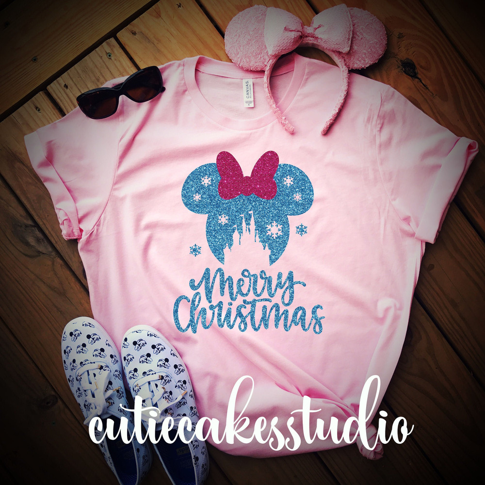 Disney Christmas shirt - disney shirt - mickey's very merry Christmas party  Imagination pink Arendelle blue Millennial pink - 4.jpg