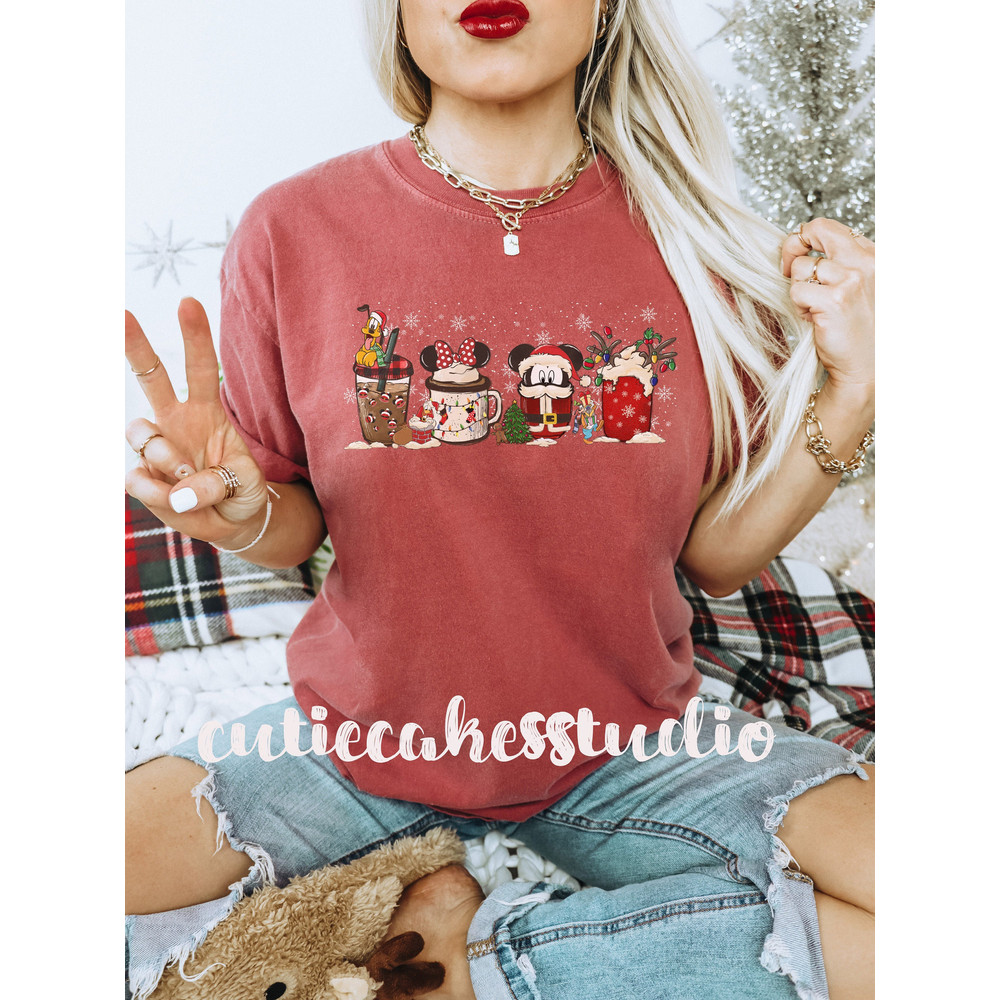 Disney comfort colors shirt - comfort colors Christmas shirt - Disney Christmas shirt - disney latte shirt - Christmas latte shirt - 1.jpg