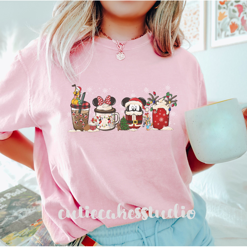 Disney comfort colors shirt - comfort colors Christmas shirt - Disney Christmas shirt - disney latte shirt - Christmas latte shirt - 5.jpg