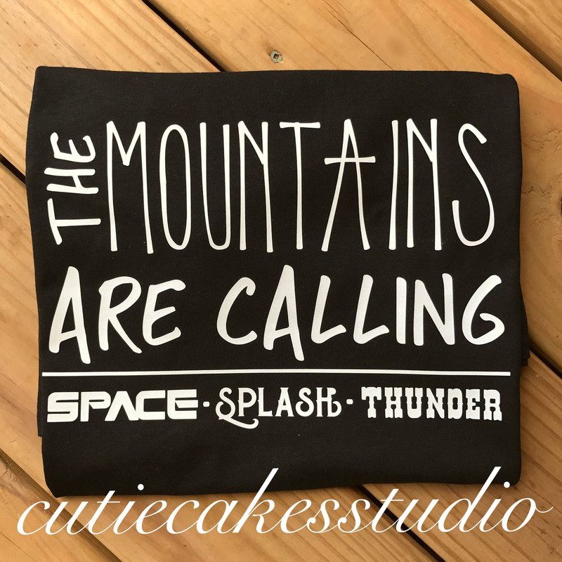 Disney Mountains are calling shirt space splash Thunder Mountain mens ladies youth unisex disney vacation shirt - 2.jpg