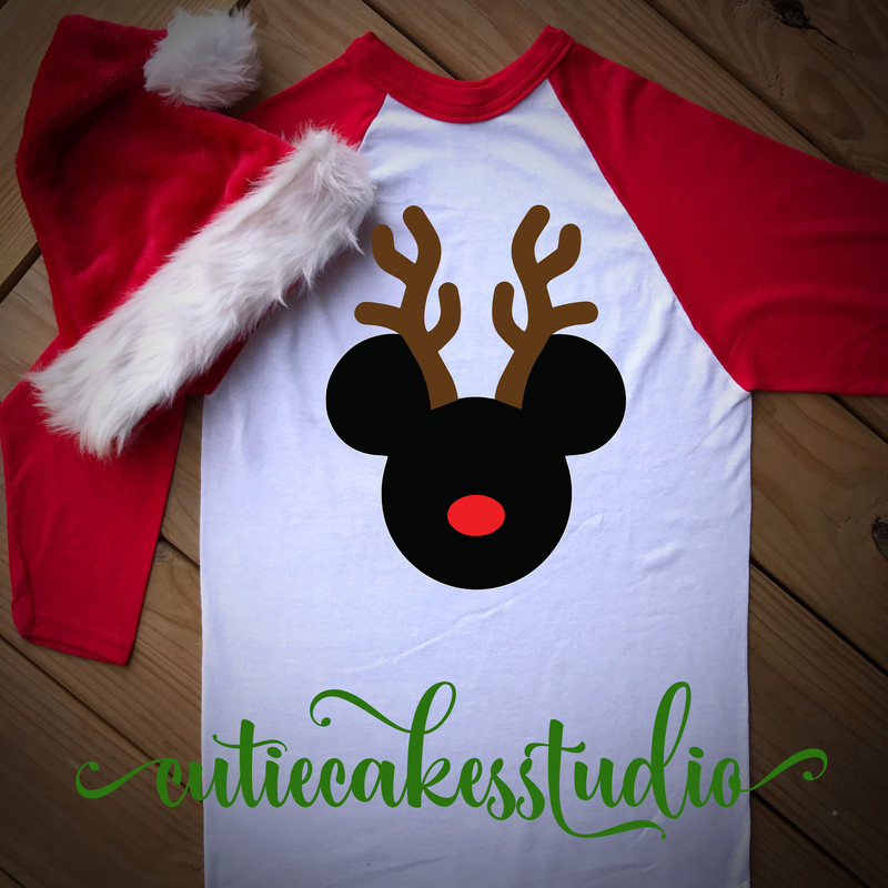 disney reindeer shirt - disney Christmas shirt - mickey's Christmas party - disney rose gold shirt - disney vacation reindeer raglan shirt - 1.jpg