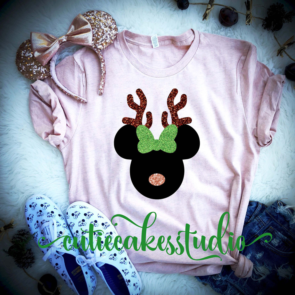 disney rose gold shirt - disney Christmas shirt - mickey's Christmas party - disney rose gold shirt - disney vacation reindeer raglan shirt - 1.jpg