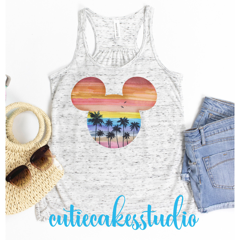 disney shirt - disney beach shirt - sunset mickey shirt - mickey beach shirt - disney sublimated retro shirt - 3.jpg