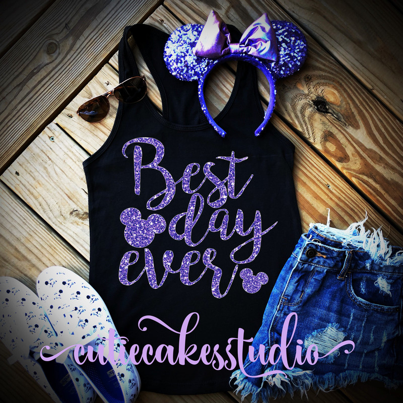 disney shirt best day ever purple potion disney shirt Racerback Tank top Disney Girl Ladies disney shirts for women purple potion ears - 3.jpg