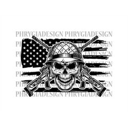 soldier skull svg png , soldier skull clipart , soldier shirt svg , us military svg , us veteran svg , us flag svg , dig