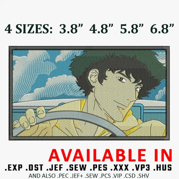 Cowboy bebop embroidery design