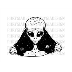 alien svg png , alien clipart , alien shirt svg , space svg , planet svg , alien sublimation design , instant download ,