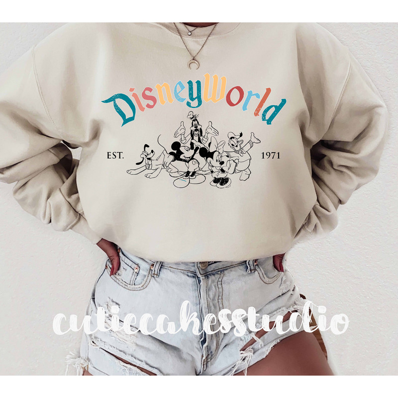Disney vintage sweatshirt - Disney mickey shirt - Disney magic shirt - vintage disney 1980 style shirt - fab 5 shirt - Mickey sweatshirt - 3.jpg