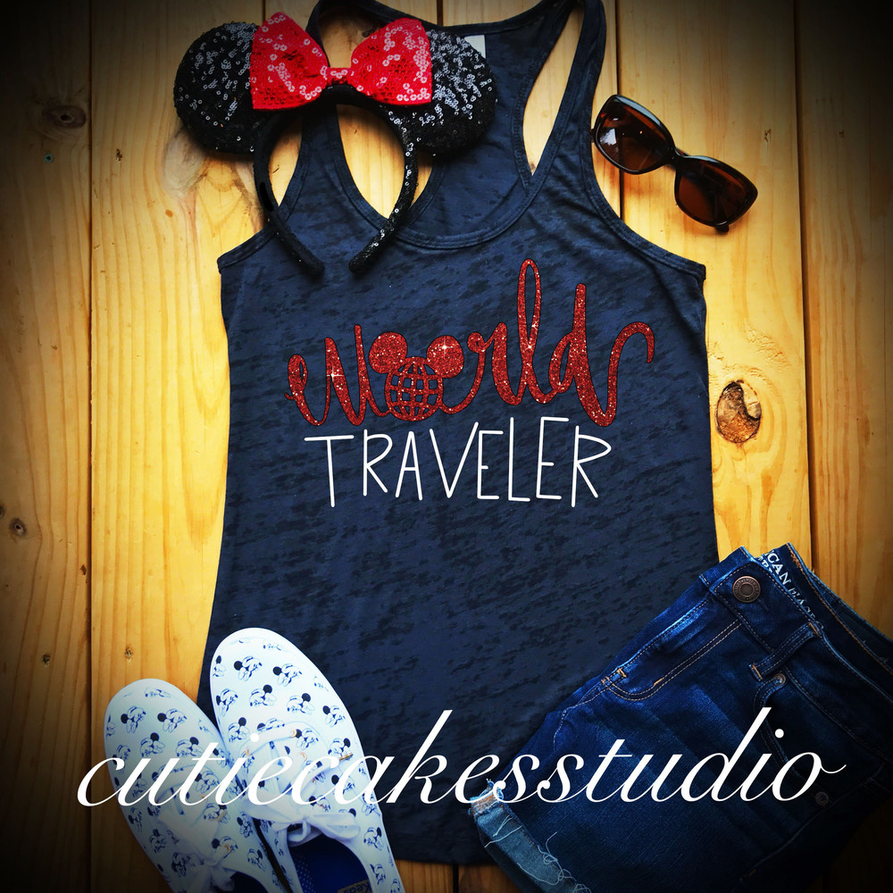 epcot shirt disney shirts for women disney shirt mickey Tank Disney Ladies disney shirts  epcot world traveler shirt rose gold disney shirt - 4.jpg