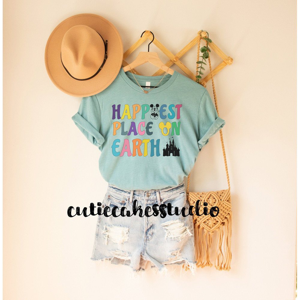 Happiest Place on Earth - Disney shirt - Disney Vacation shirt - Disney castle shirt - disney trendy shirt - disney magical shirt - 1.jpg